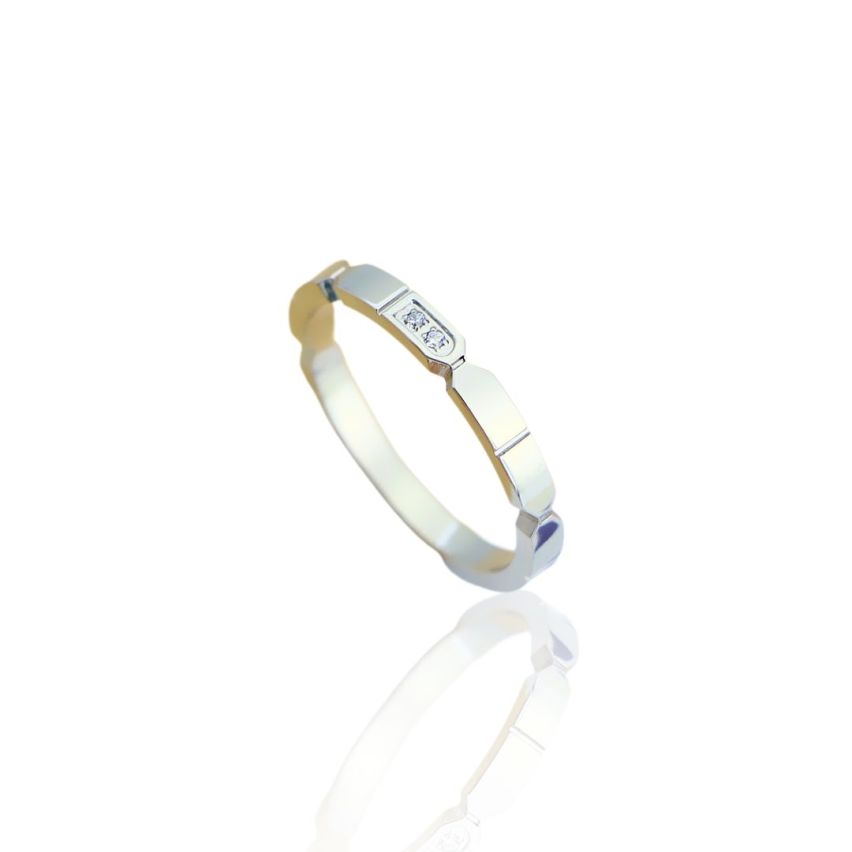 S.Steel Zircon Wedding Men-c - 1.8mm EU54 - ES14 - US7
