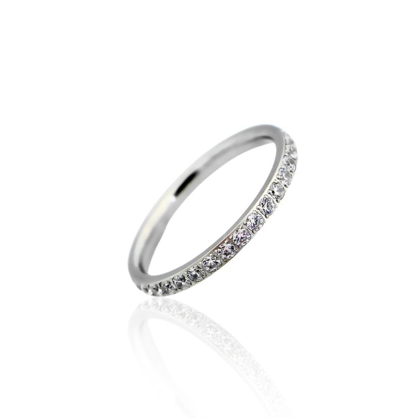 S.Steel Zircon Wedding Women-c EU50 - ES10 - US5