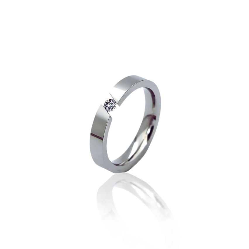S.Steel Couple S.Steel Zircon Wedding Men-c